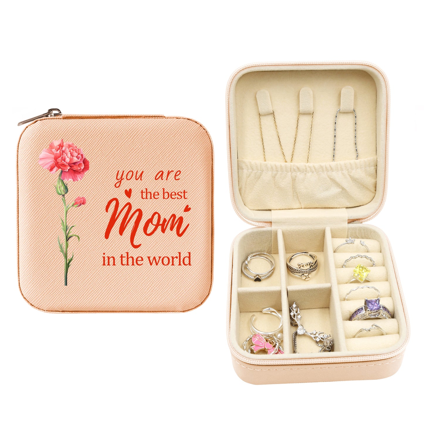Mini Travel Jewelry Box, Birthday Gift for Woman & Girls, Christmas Gift for Teen, Mother, Grandmother
