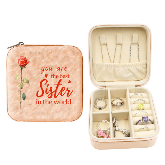 Mini Travel Jewelry Box, Birthday Gift for Woman & Girls, Gift for Sister and Besties