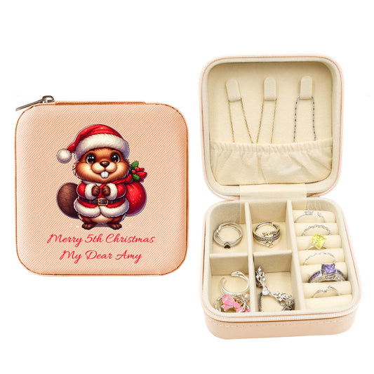 Mini Travel Jewelry Box, Birthday Gift for Woman & Girls JB012