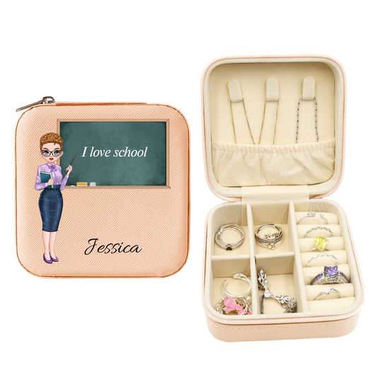 Mini Travel Jewelry Box, Gift for Woman & Girls, Gift for Teacher