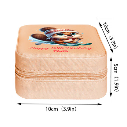 Mini Travel Jewelry Box, Birthday Gift for Woman & Girls JB002