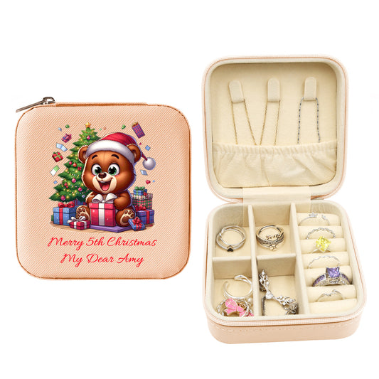 Mini Travel Jewelry Box, Birthday Gift for Woman & Girls JB026
