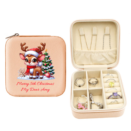 Mini Travel Jewelry Box, Birthday Gift for Woman & Girls JB027