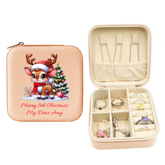 Mini Travel Jewelry Box, Birthday Gift for Woman & Girls JB027