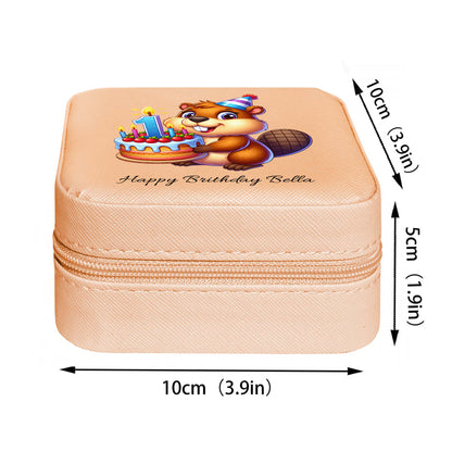 Mini Travel Jewelry Box, Birthday Gift for Woman & Girls JB029