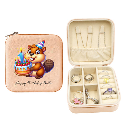 Mini Travel Jewelry Box, Birthday Gift for Woman & Girls JB029