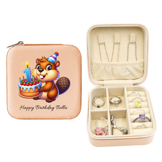 Mini Travel Jewelry Box, Birthday Gift for Woman & Girls JB029