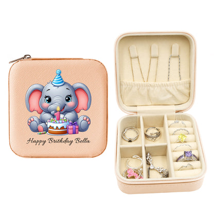 Mini Travel Jewelry Box, Birthday Gift for Woman & Girls JB033