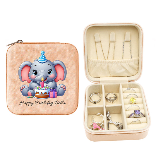 Mini Travel Jewelry Box, Birthday Gift for Woman & Girls JB033