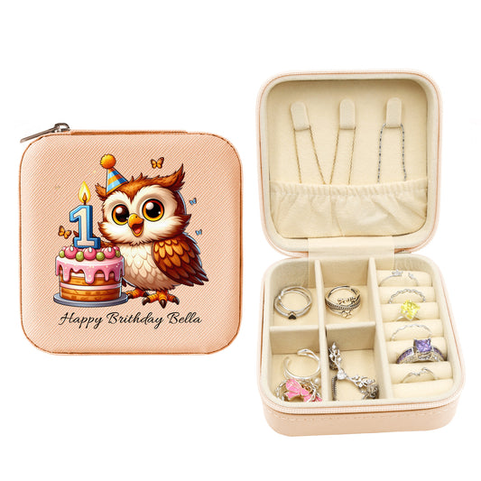 Mini Travel Jewelry Box, Birthday Gift for Woman & Girls JB034