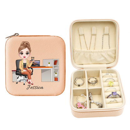 Mini Travel Jewelry Box, Colleague Gift for Woman & Girls, Gift for Co-workers