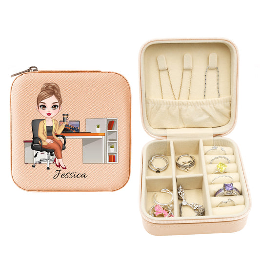 Mini Travel Jewelry Box, Colleague Gift for Woman & Girls, Gift for Co-workers