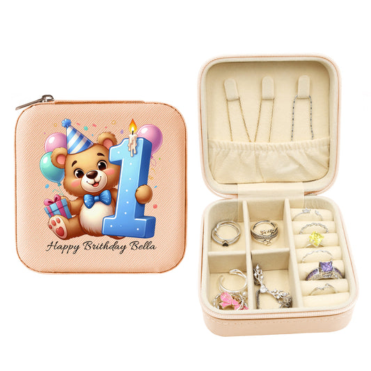 Mini Travel Jewelry Box, Birthday Gift for Woman & Girls JB037